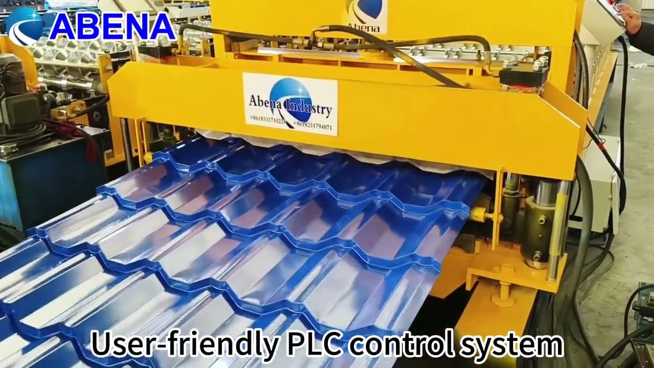 double layer roll forming machine/ glazed tile making machine/metal roof step tile forming machine