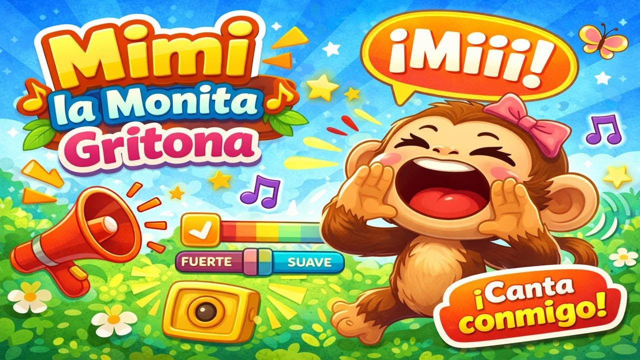 MIMI LA MONITA GRITONA 🐒📣 CANCION INFANTIL