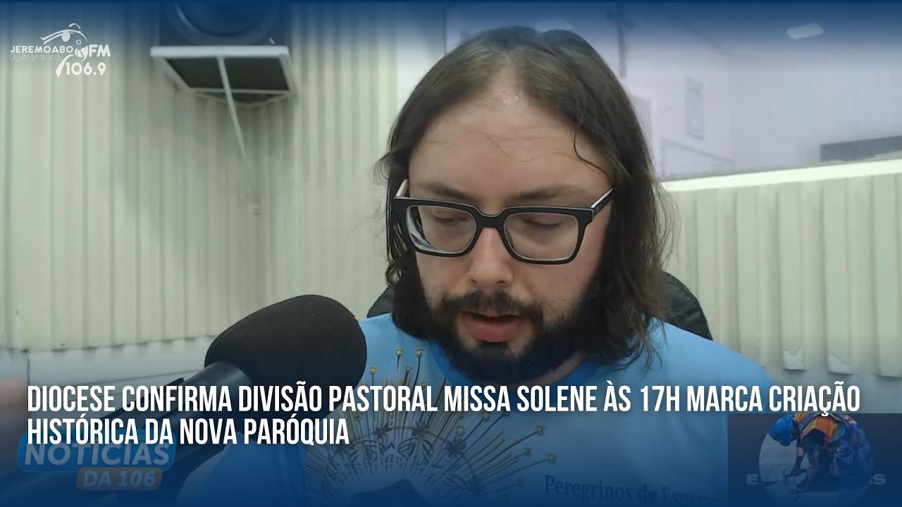 DIOCESE CONFIRMA DIVISÃO PASTORAL MISSA SOLENE ÀS 17H MARCA CRIAÇÃO HISTÓRICA DA NOVA PARÓQUIA