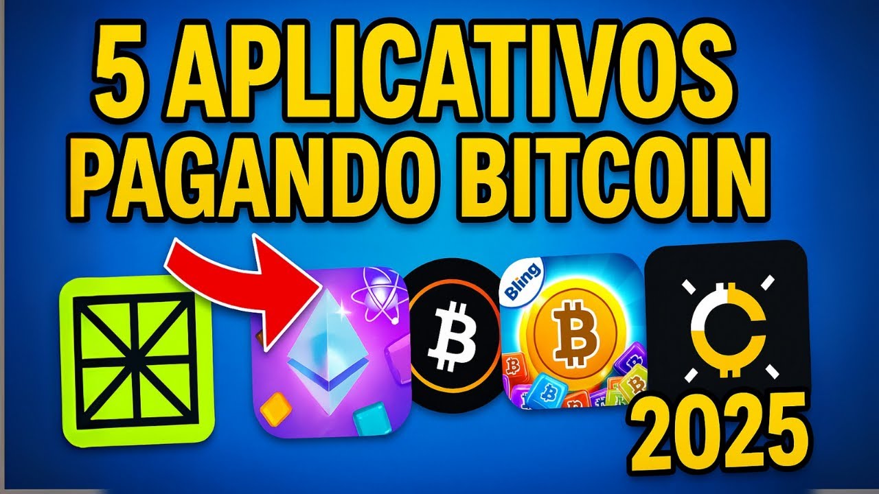 🔥URGENTE 5 APLICATIVOS PAGANDO BITCOIN EM 2025! FUNCIONA MESMO?