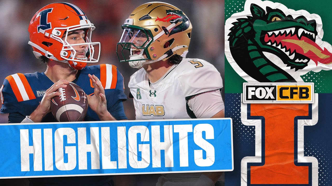 UAB Blazers vs Illinois Fighting Illini Highlights 🏈 FOX College Football