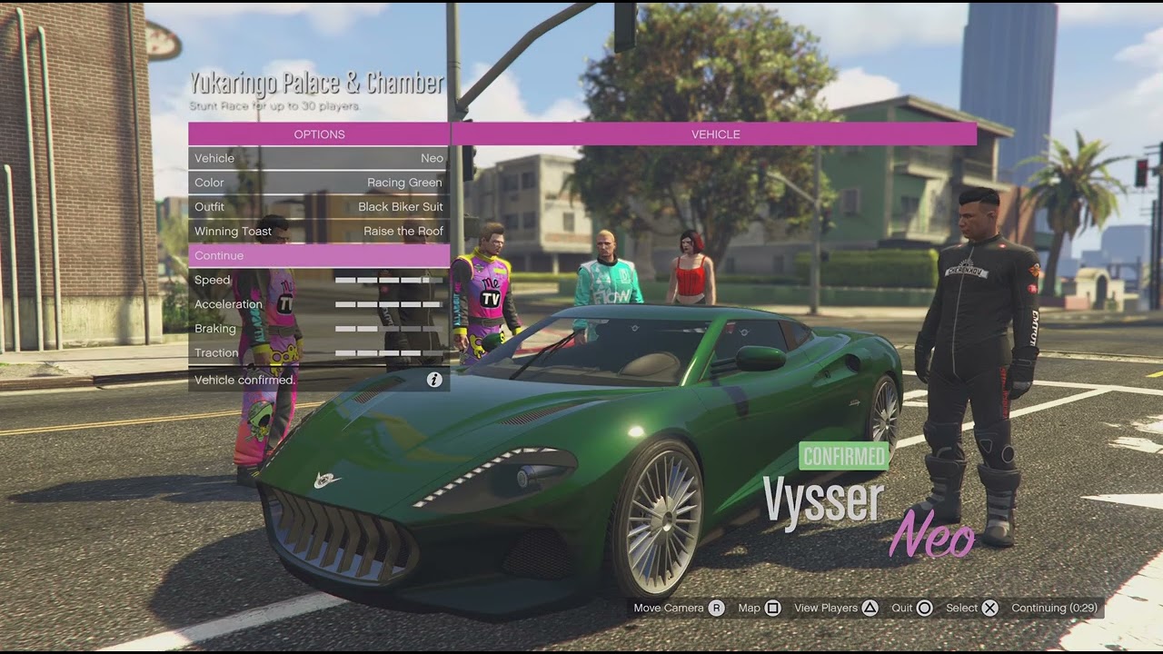 Grand Theft Auto V playing Races