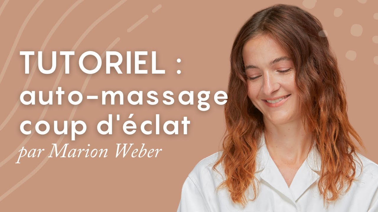 Auto-massage du visage avec une huile - anti-rides et &eacute;clat