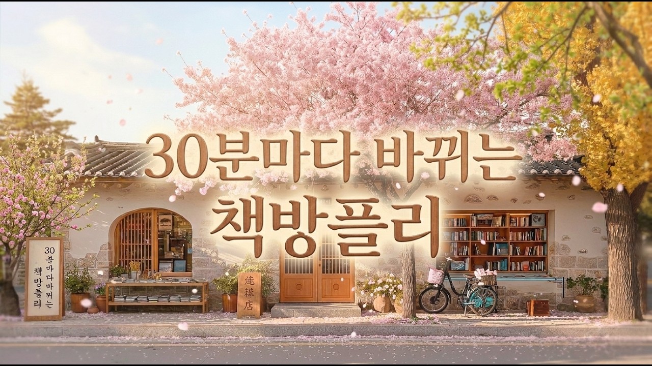 🔴LIVE｜30분마다 바뀌는 책방플리｜책방음악에서 같이 독서해요.