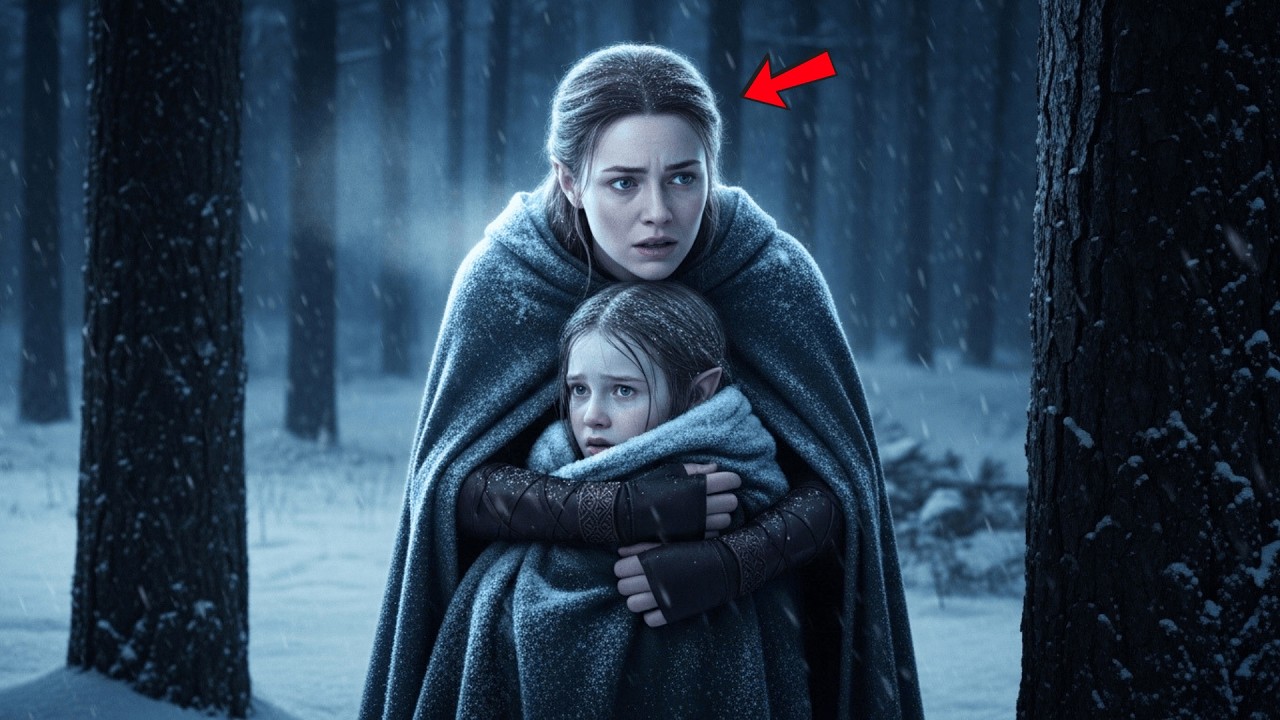 The Elven Child Shivered Beneath the Pines — Until She Wrapped Her Cloak Around Her