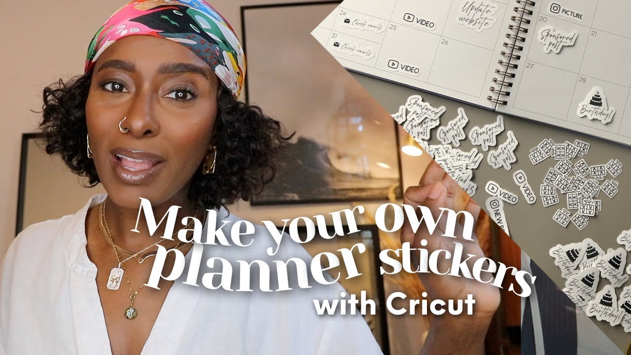 Делаем стикеры для ежедневника на Cricut своими руками
