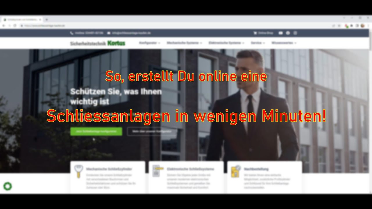 🔑Schlie&szlig;anlage in wenigen Minuten erstellt und kalkuliert | inkl. Online Konfigurator ✅