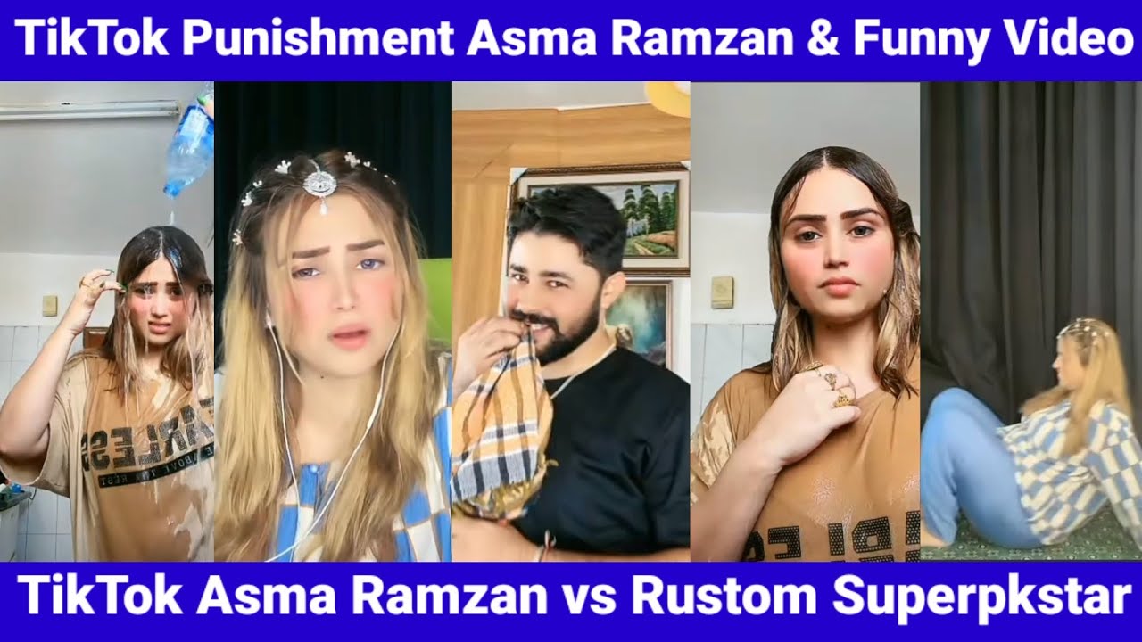 TikTok Punishment Asma Ramzan & Funny Video | Asma Ramzan vs Rustom Superpkstar