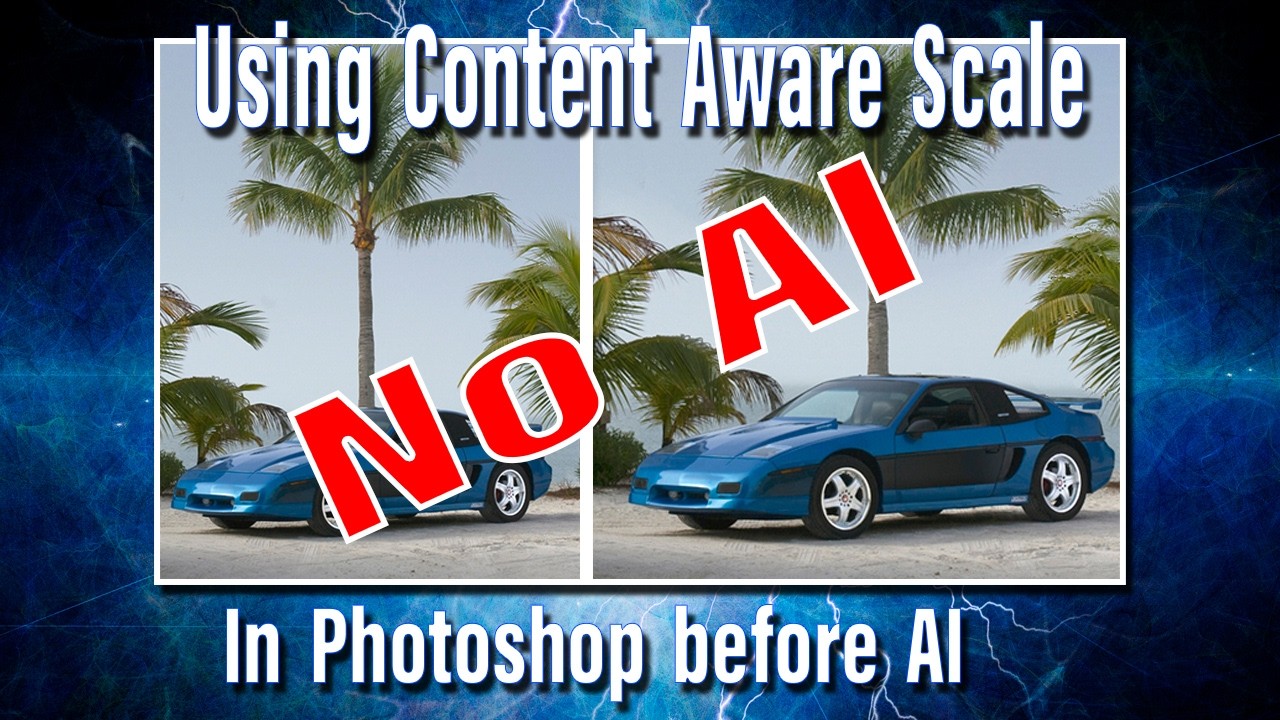 Using Content Aware Scale in Photoshop - Before AI.