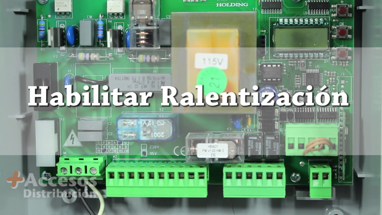 Habilitar y ajustar Relentamiento