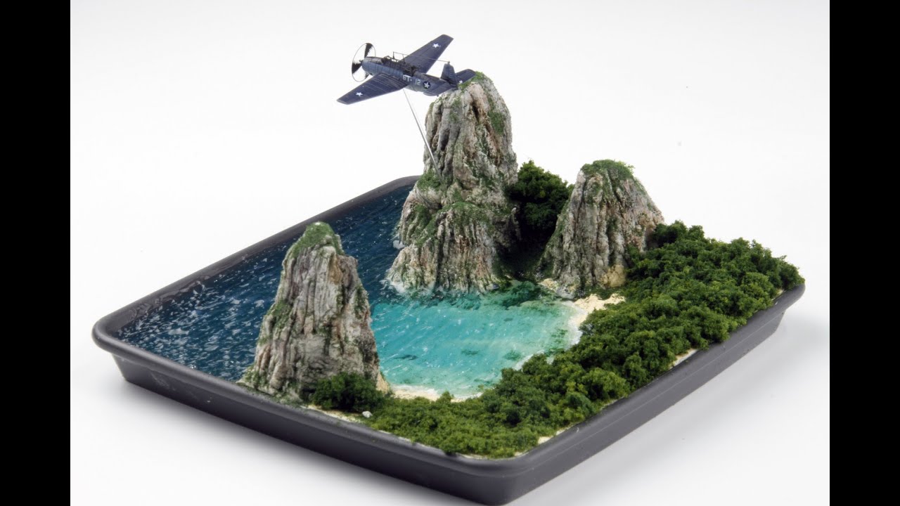 Landscape diorama / water base / epoxy resin