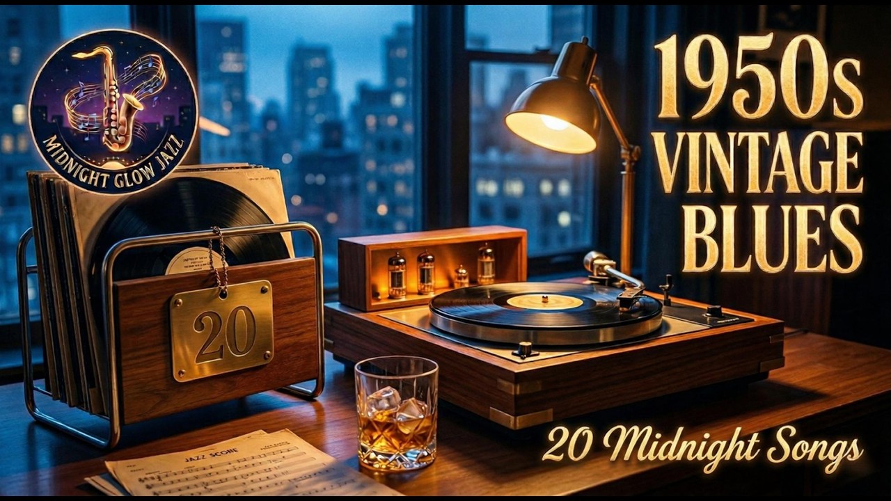 1950s Vintage Jazz & Blues Fusion: 20 Midnight Sessions | 1950s复古爵士蓝调：20首雨夜微醺旋律 (Midnight Glow Jazz)