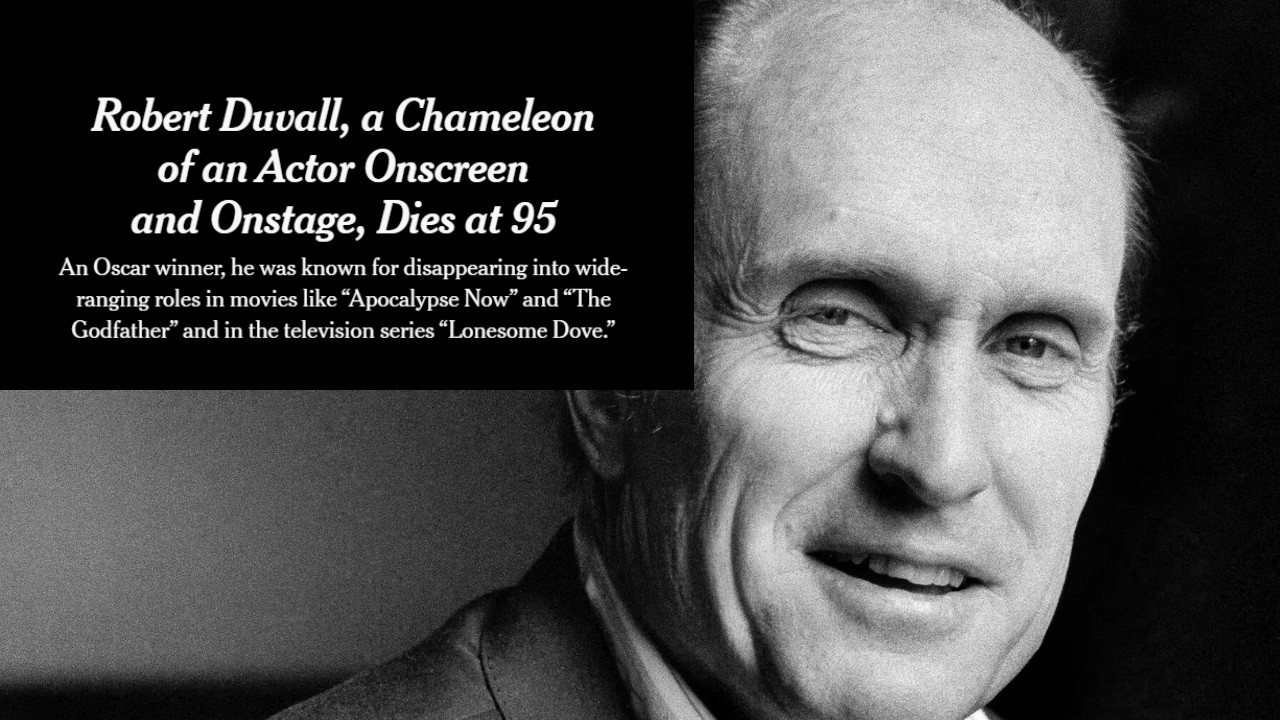 Robert Duvall Dies at 95 | Hollywood Legend Passes Away