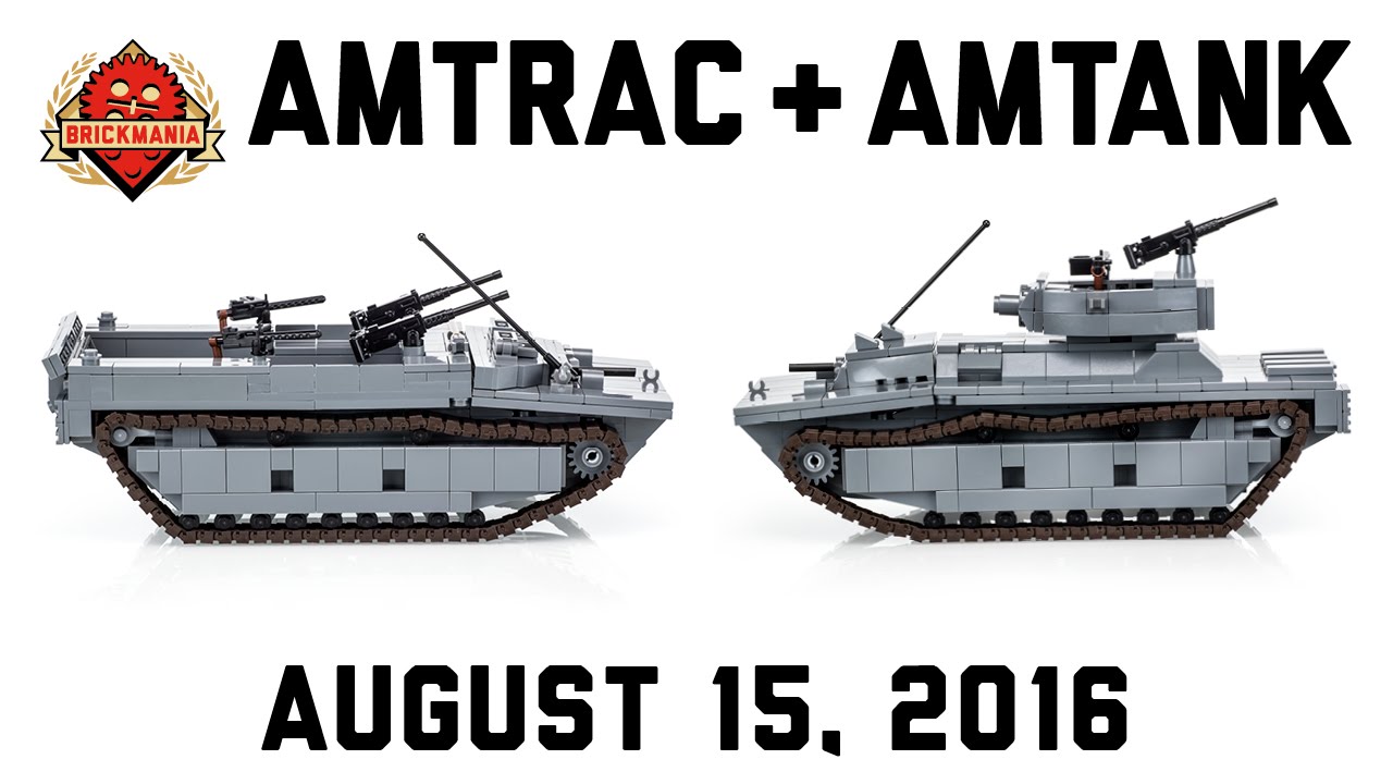 Amtrac LVT-4 and Amtank LVT(A)-4 - Custom Military Lego