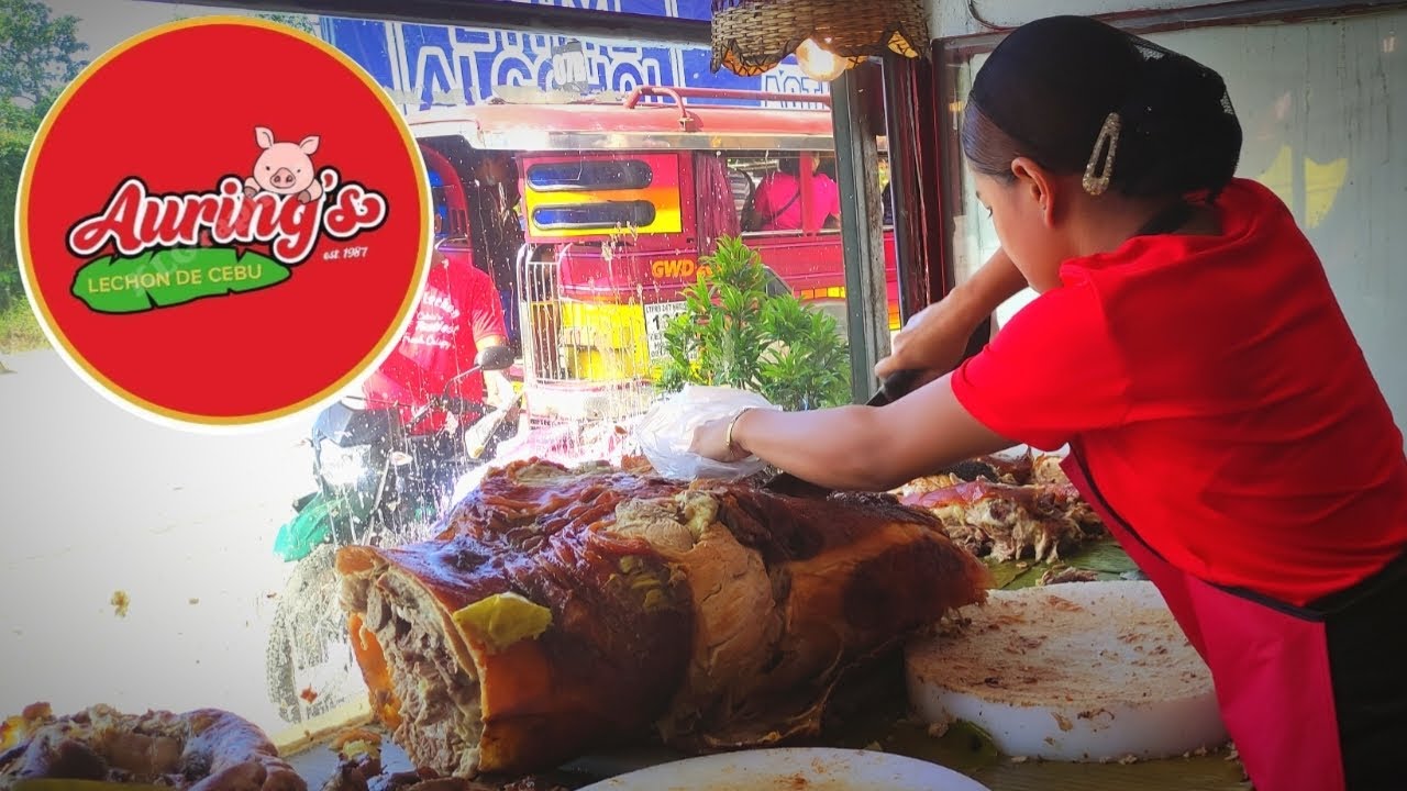 Heavy Weight Lechon ng Auring's Lechon De Cebu sa Capitol Site ng Cebu City + Carenderia