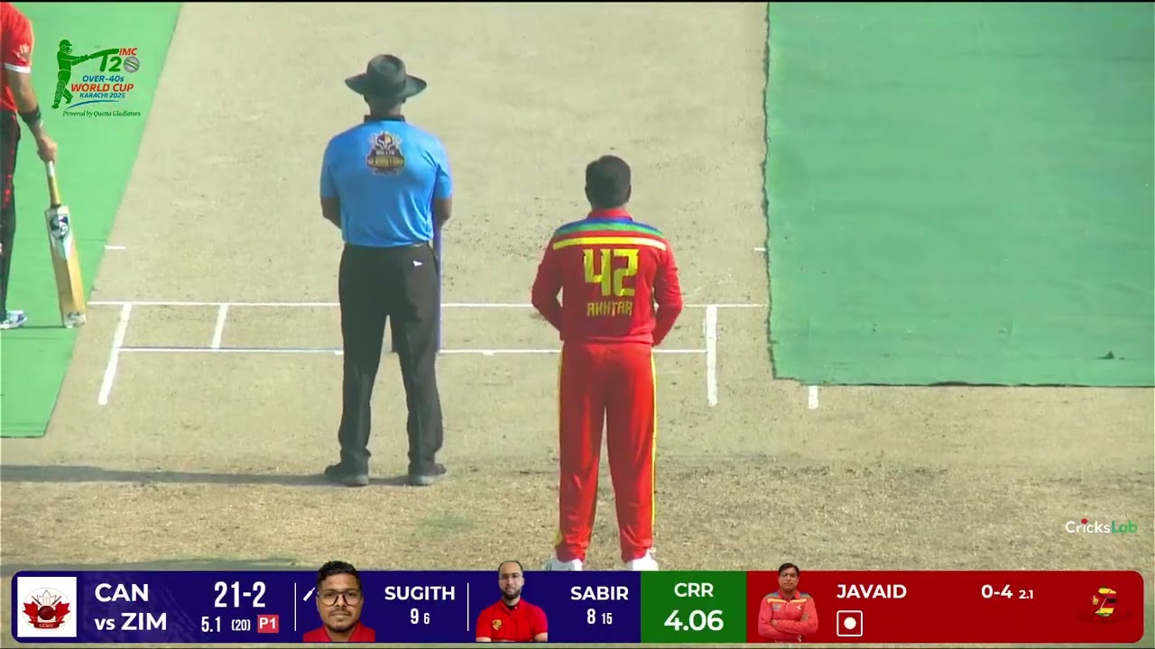 22 off 13 Balls vs Zimbabwe | My Batting Highlights | IMC Over-40s WC 2025