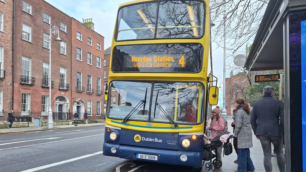 #bus Ride on board Dublin bus ALX400 B7TL AX618 Route 4 to Heuston Station 04/02/26