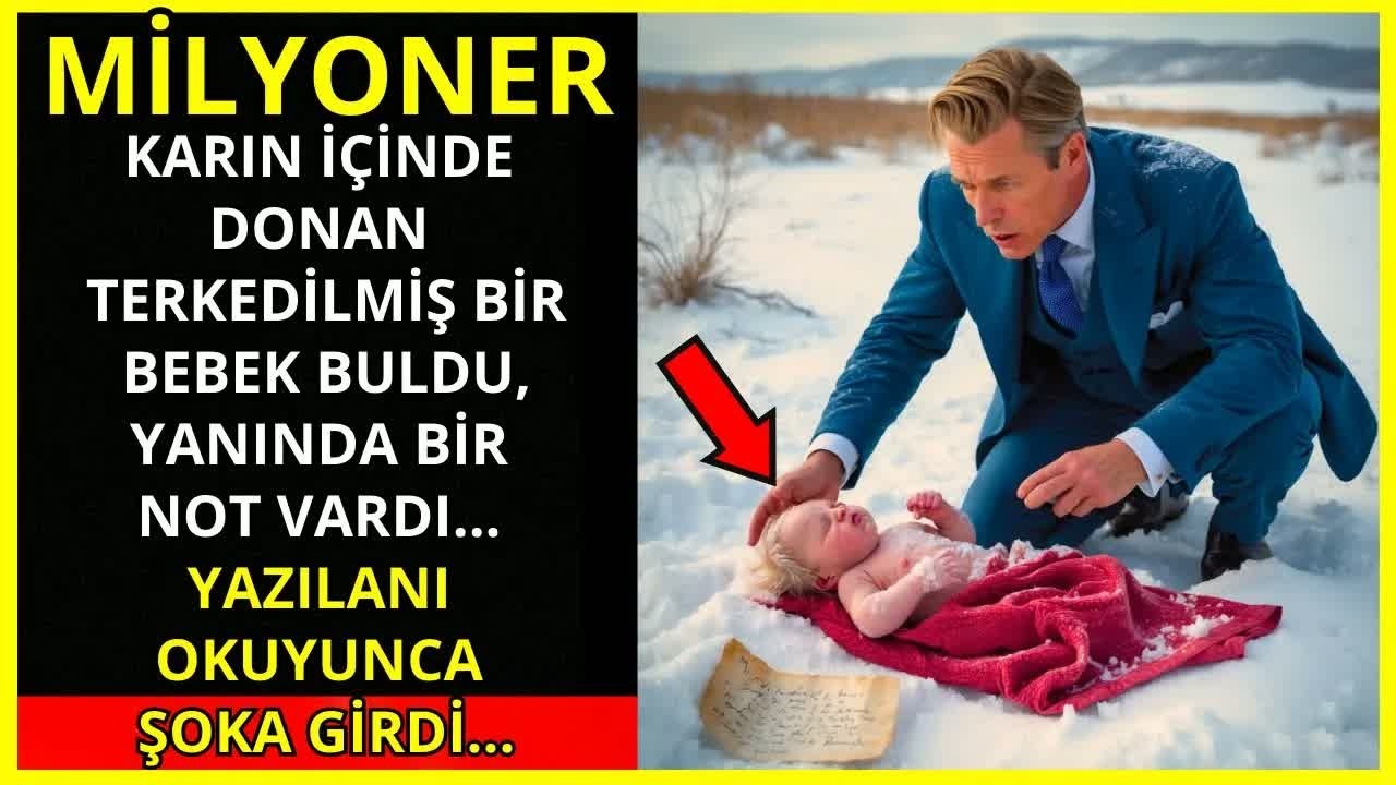 Bir milyoner, yanında bir notla karda donmak üzere terk edilmiş bir bebek buldu...