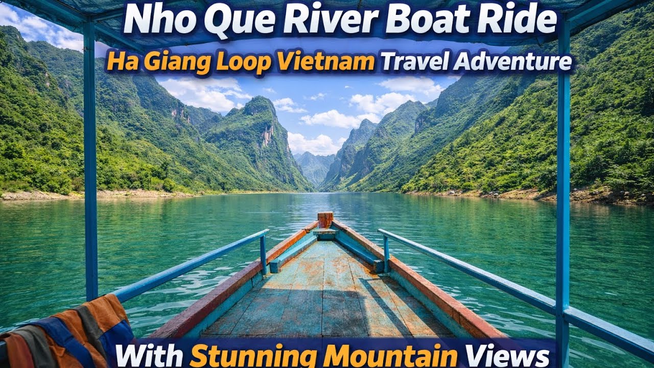 Nho Que River boat ride | Ha Giang loop Vietnam travel adventure with stunning Mountain views 