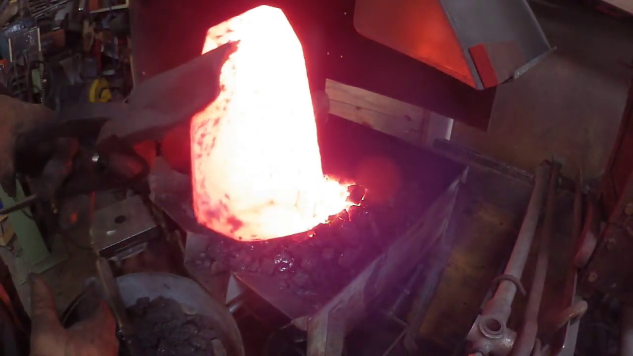 Conversion d'une massette de 1,5kg en marteau de forge #confinementchallenge2020