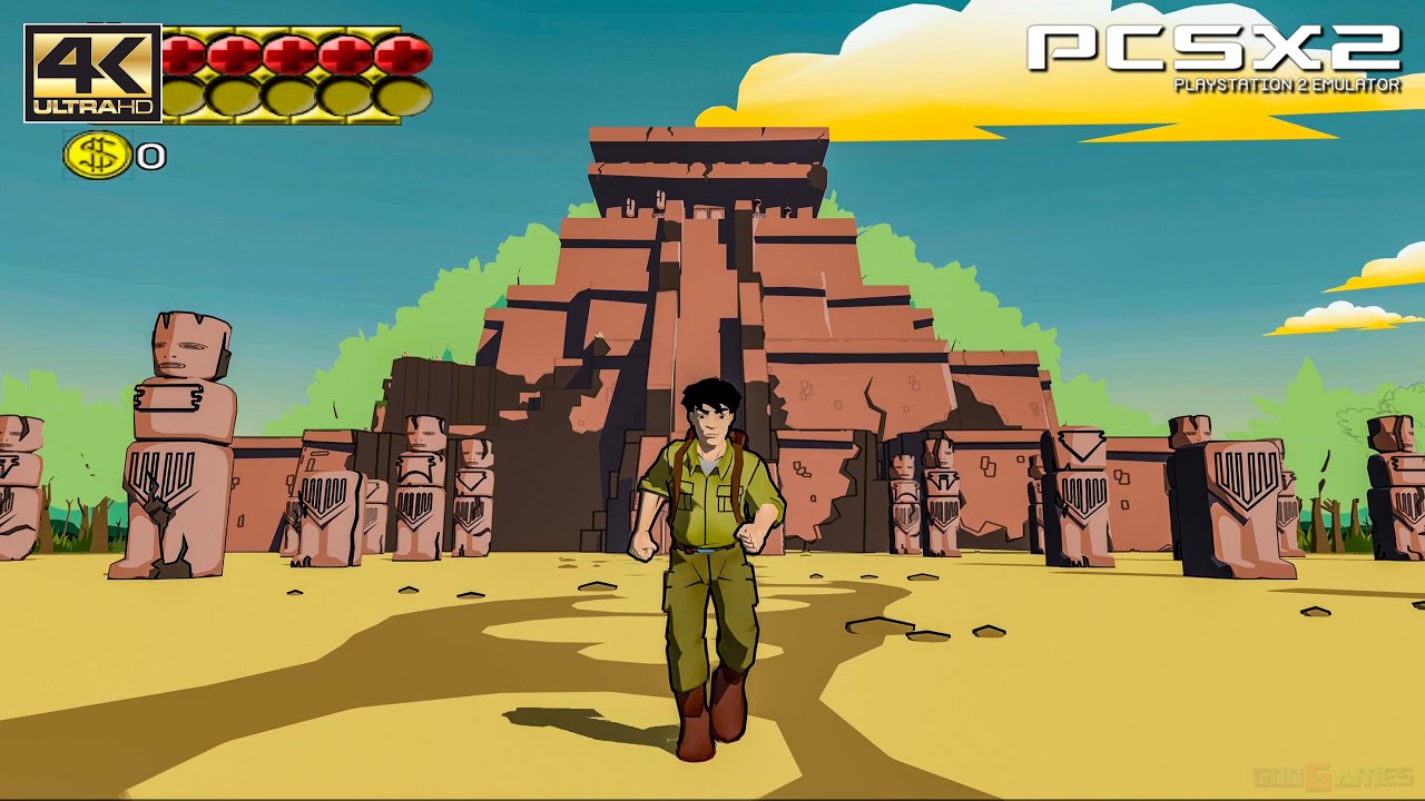 Jackie Chan Adventures - PS2 UHD 4k 2160p / 60 FPS Lossless Scaling / Gameplay (PCSX2)