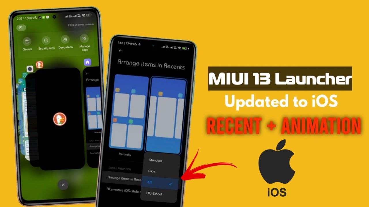 MIUI 13 Launcher Updated to iOS Recent Menu & Animation - How To Apply
