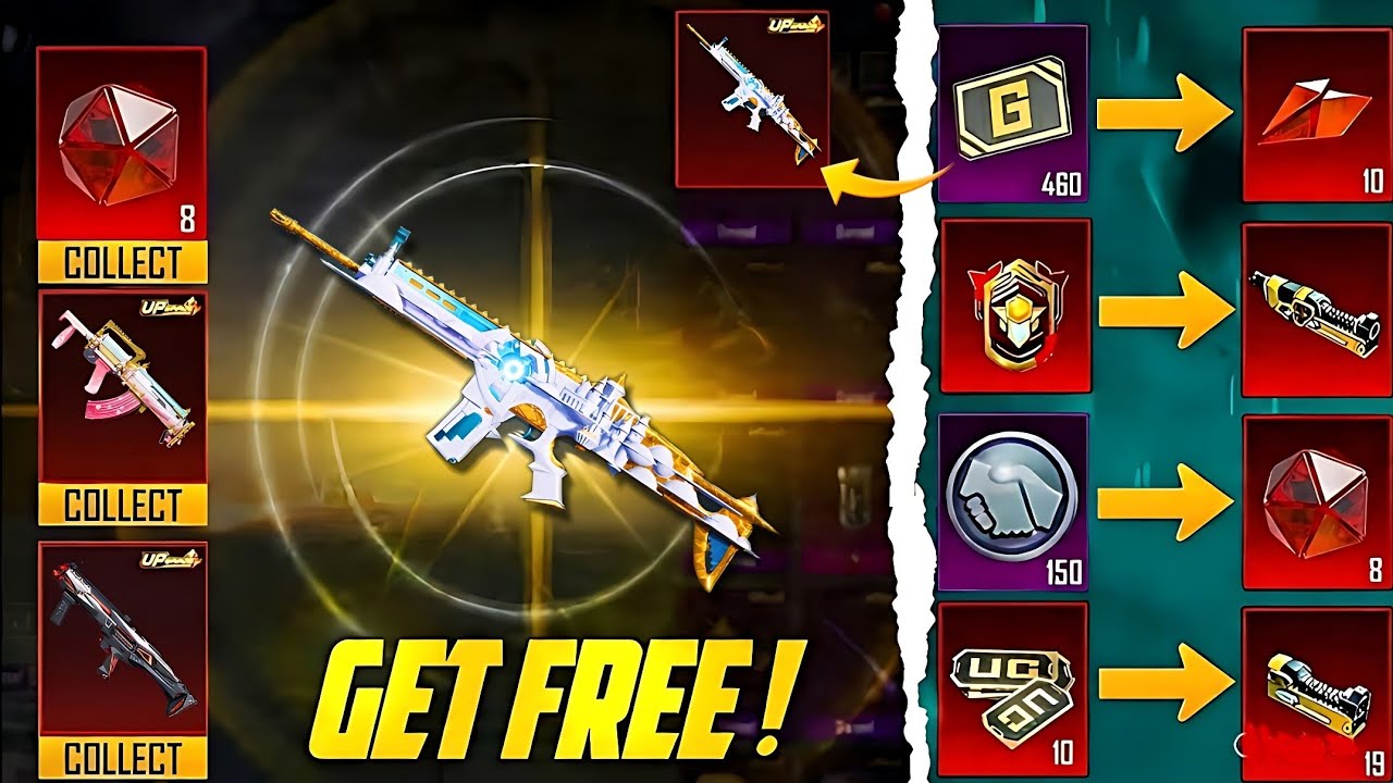 😱 Get Free Old Upgraded Guns & Free Mini Emblems | New Secret Trick To Get Free Mythic Emblems