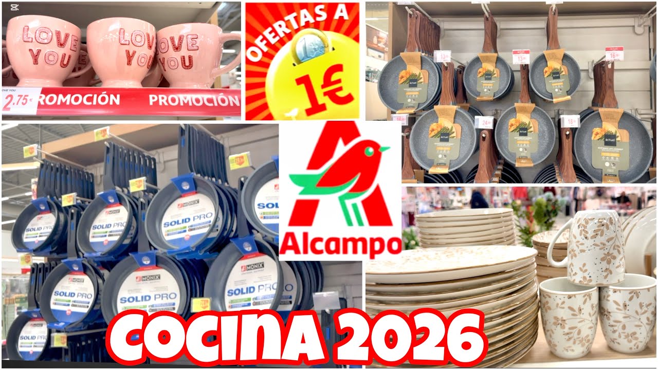 🔥 Alcampo: ВСЕ ПО 1 &euro; ❗️ Кухонные предложения 2026 | Акции на сковороды | Скидки на товары ведущи...