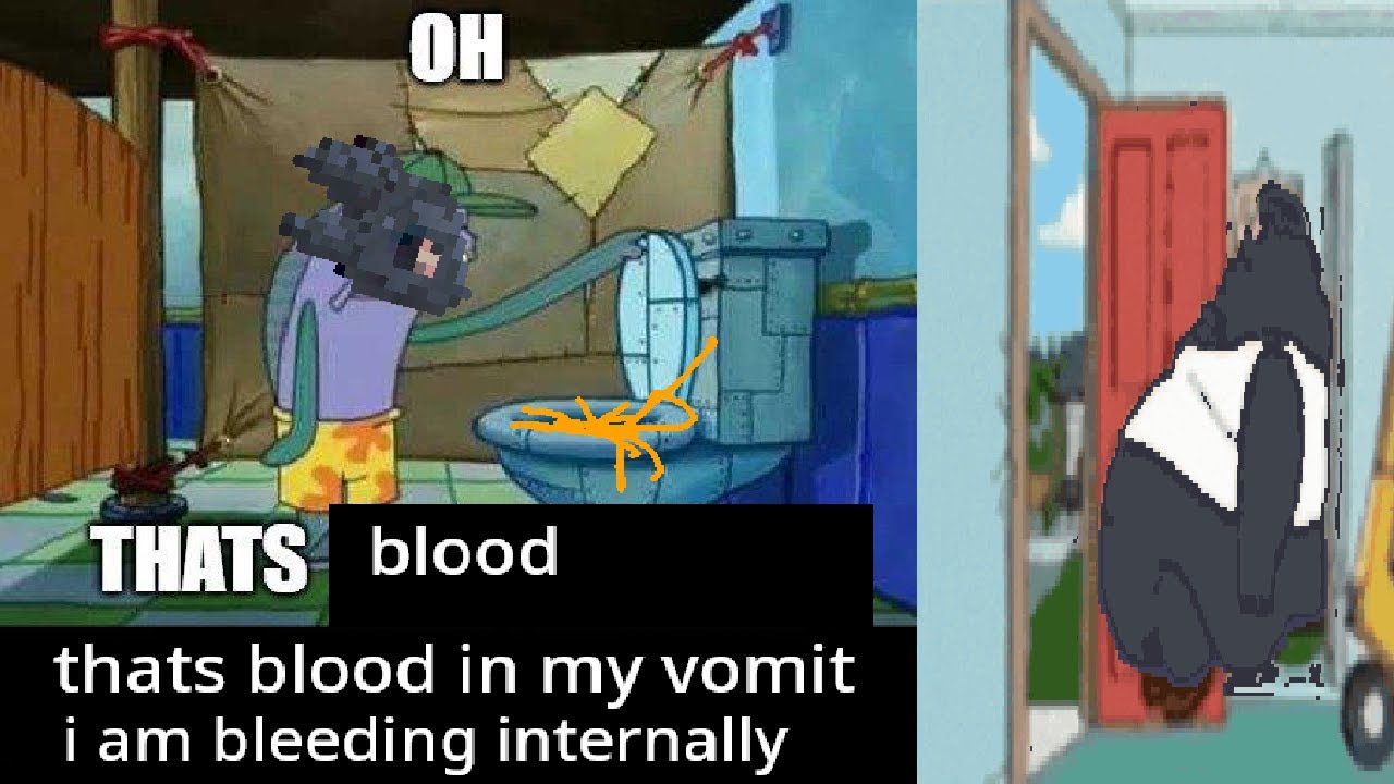 scav prototype: blood vomiting andy