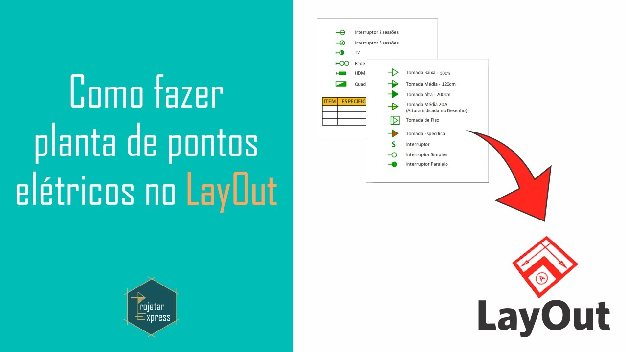 Como fazer planta de pontos elétricos no LayOut
