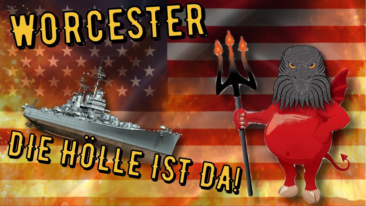 World of Warships Legends - WORCESTER - Legendär - Die Hölle ist da!  [deutsch/ gameplay]