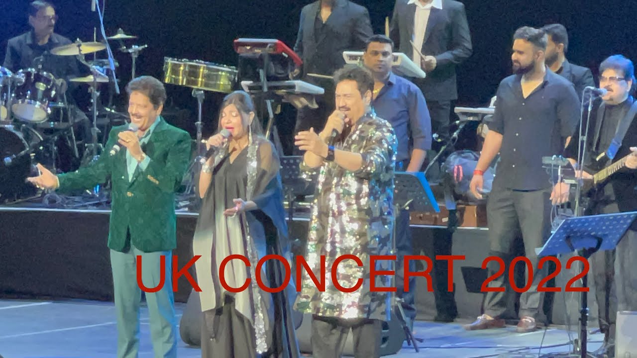 Kumar Sanu ll Udit Narayan ll Alka Yagnik ll Live Performance  Rewind Tour in Leeds England UK 2022