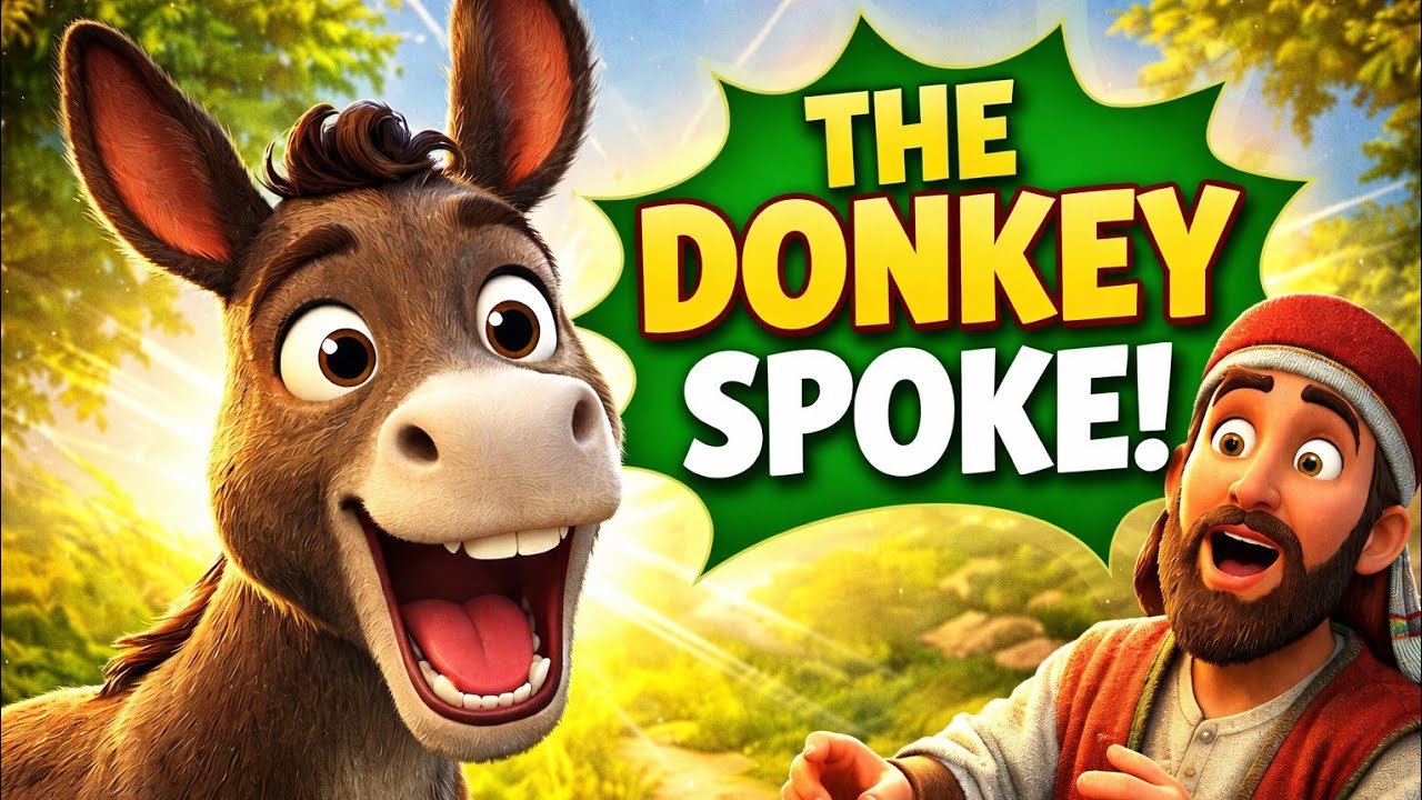 The Talking Donkey l Animated Bible story for kids