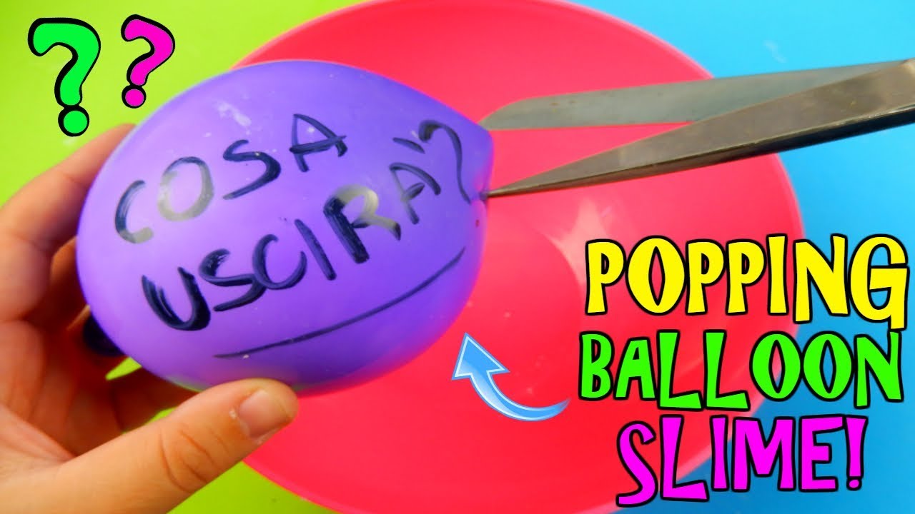 SLIME SCOPPIANDO PALLONCINI! POPPING BALLON SLIME! Iolanda Sweets