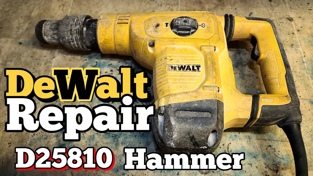 Сломанный молоток Dewalt D25810, полная разборка и ремонт.