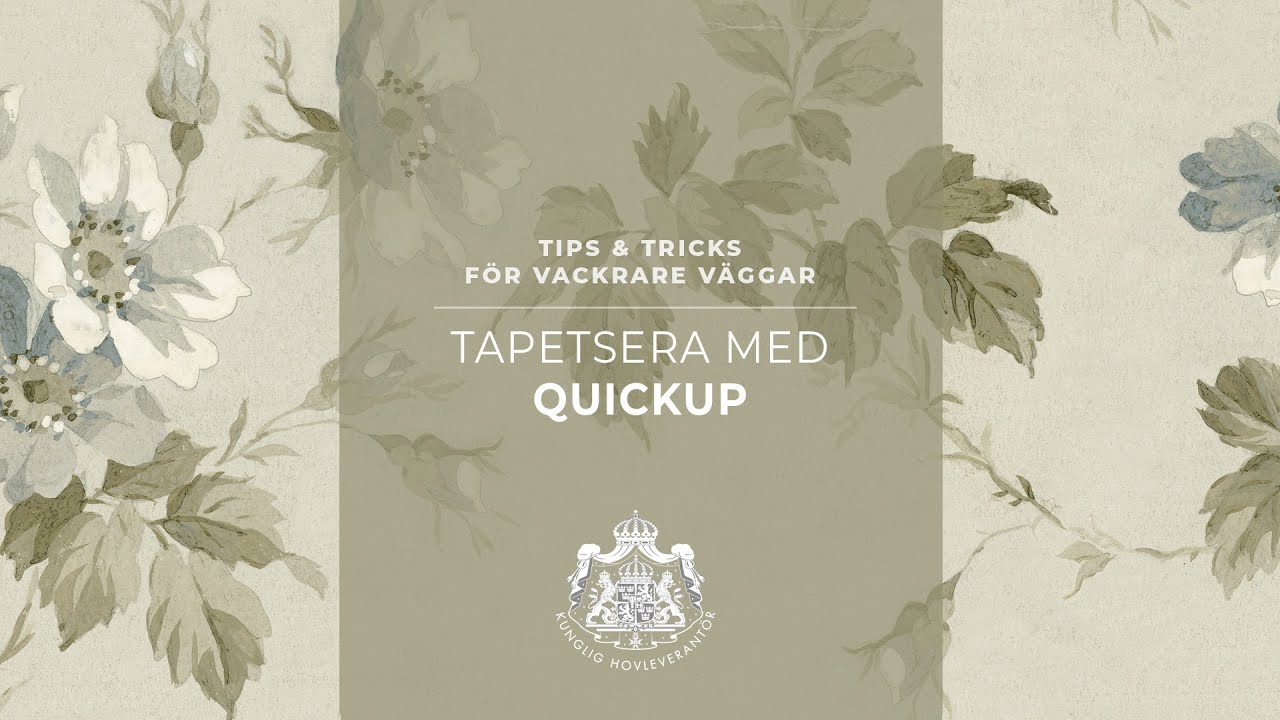 Tapetsera med QuickUp / nonwoven - tapet. Så gör du. Steg för steg.