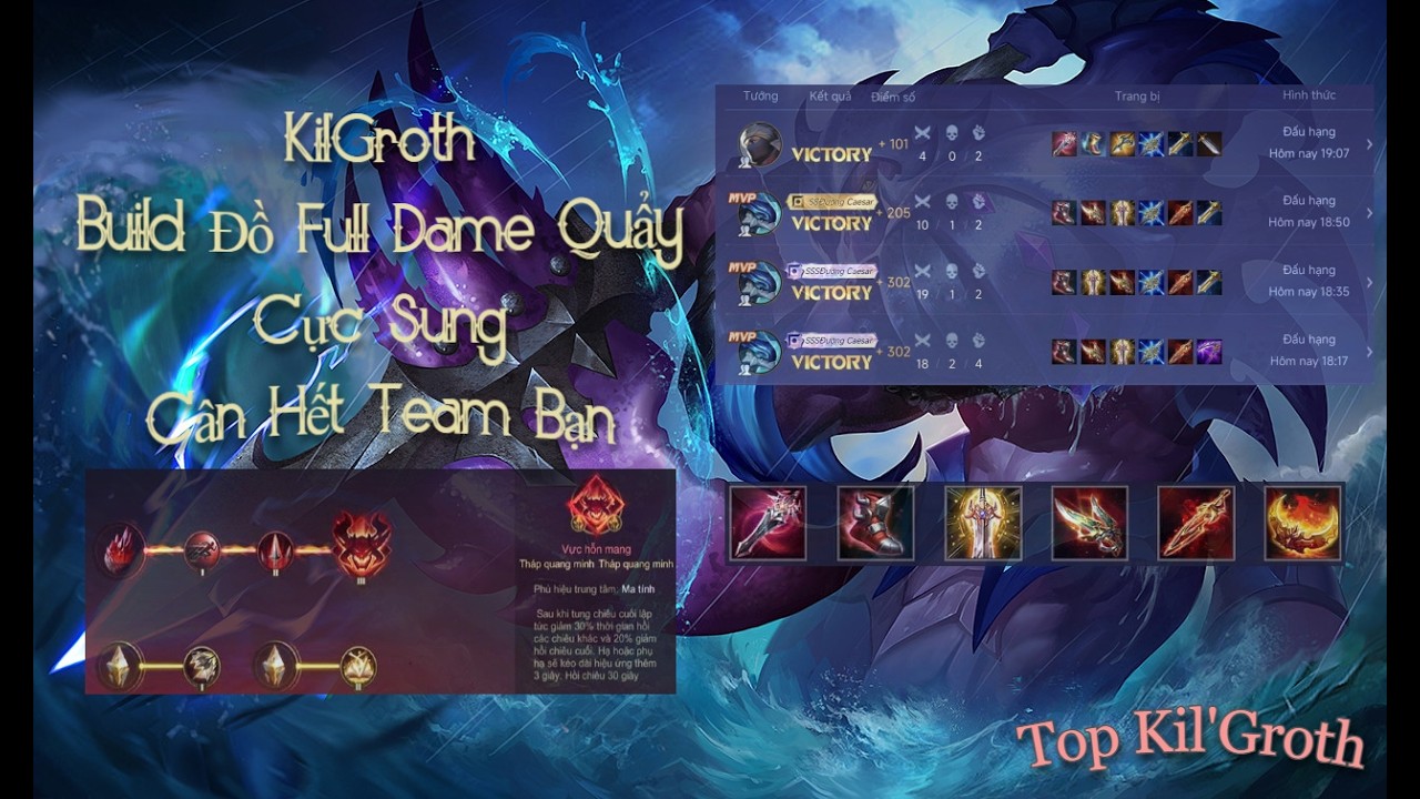 Top Kil'groth | Build Đồ Kil'groth Cân Bản Đồ Một Mình Chấp Hết #shorts #short #lq #kilgroth