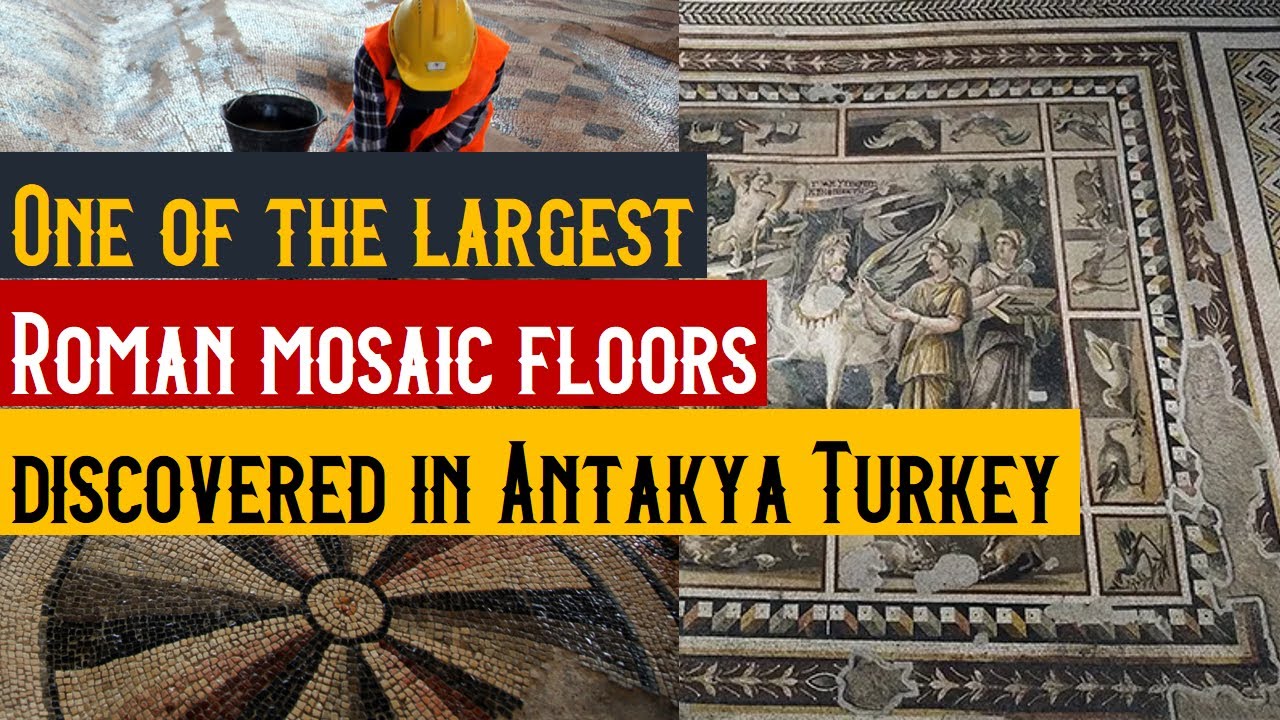 One of the largest Roman mosaic floors discovered in Antakya, Turkey