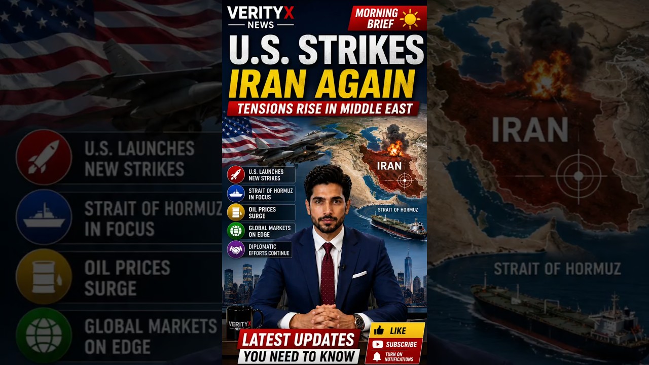 U.S. Strikes Iran Again | Morning Brief | Middle East Latest Updates | VerityX News #breakingnews