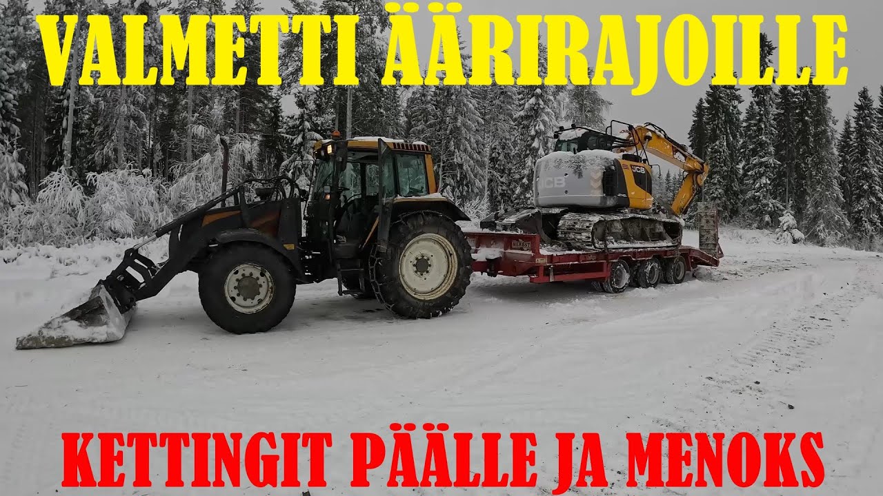 VALMETTI ÄÄRIRAJOILLE. Kettingit päälle ja menoks.