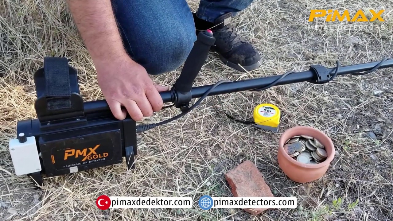 PMX GOLD Dedektör Küp İçinde Paralarla Gerçek Derinlik Testi - Coiltek 14