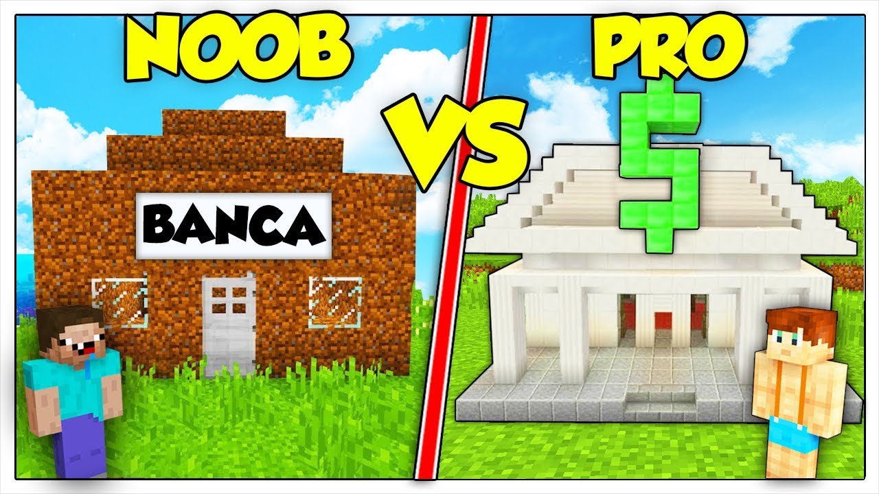 BANCA NOOB CONTRO BANCA PRO! - Minecraft ITA
