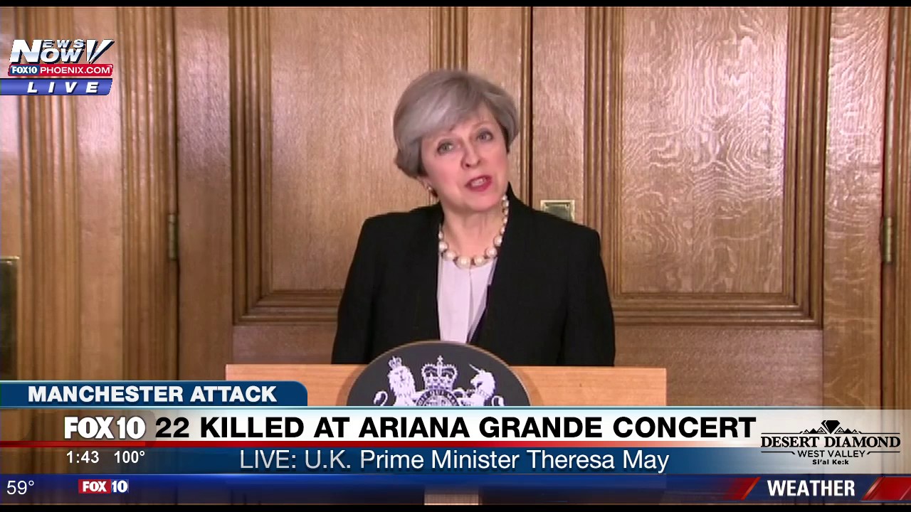WOW: UK Prime Minister Theresa May Increases Terror Threat Level from Severe to 