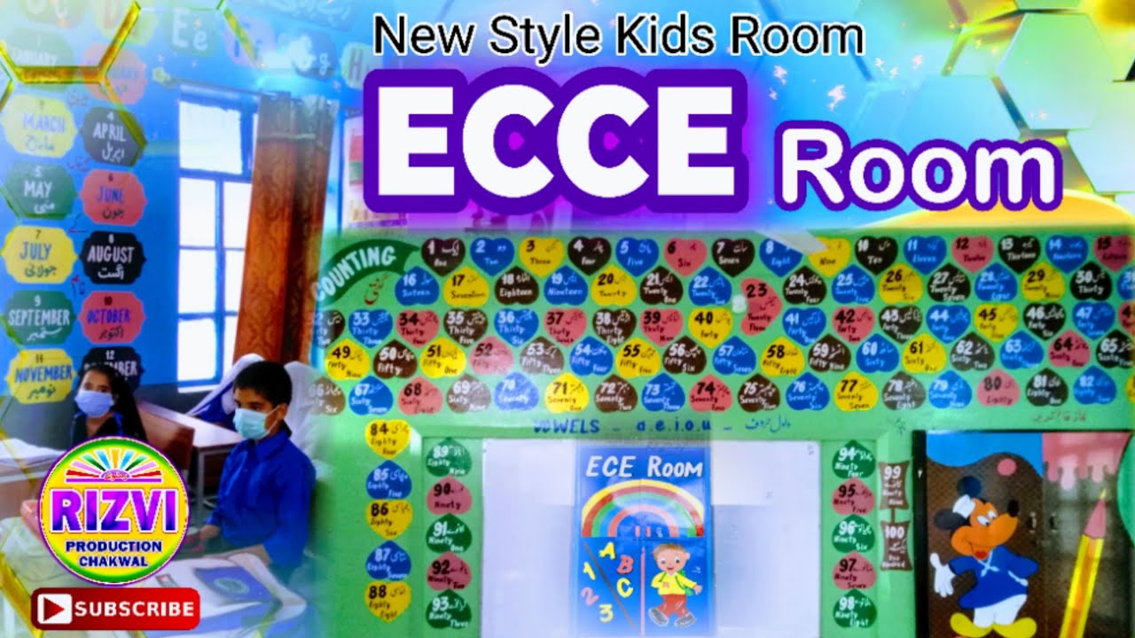 ECCE Room Decoration | Preschool Decoration and Wall Painting | Early Child Care Education System