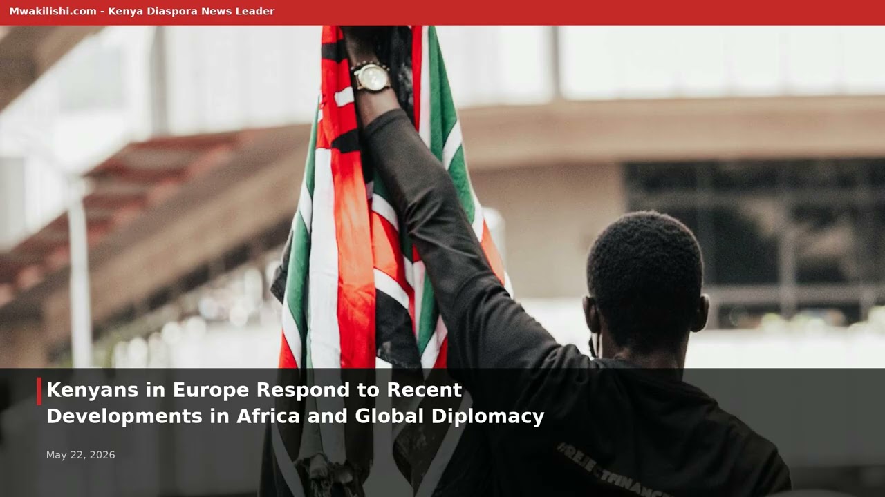 Kenyans in Europe Respond to Recent Developments in Africa and Global Diplomacy