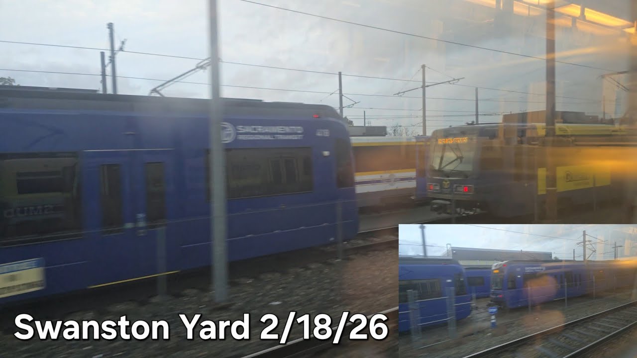 Passing the Swanston Light Rail Yard (2/18/26)