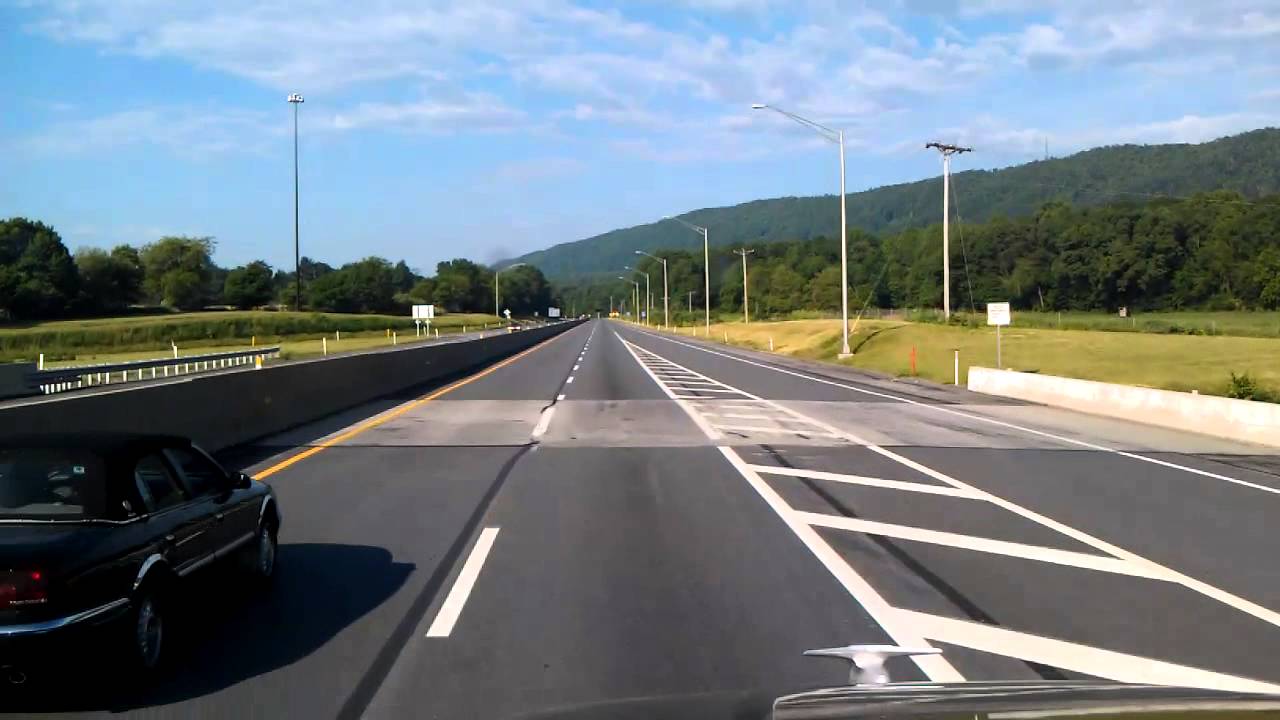 Pennsylvania Turnpike Westbound through the Blue Mountain Tunnel and Kittatinny Mountain Tunnel