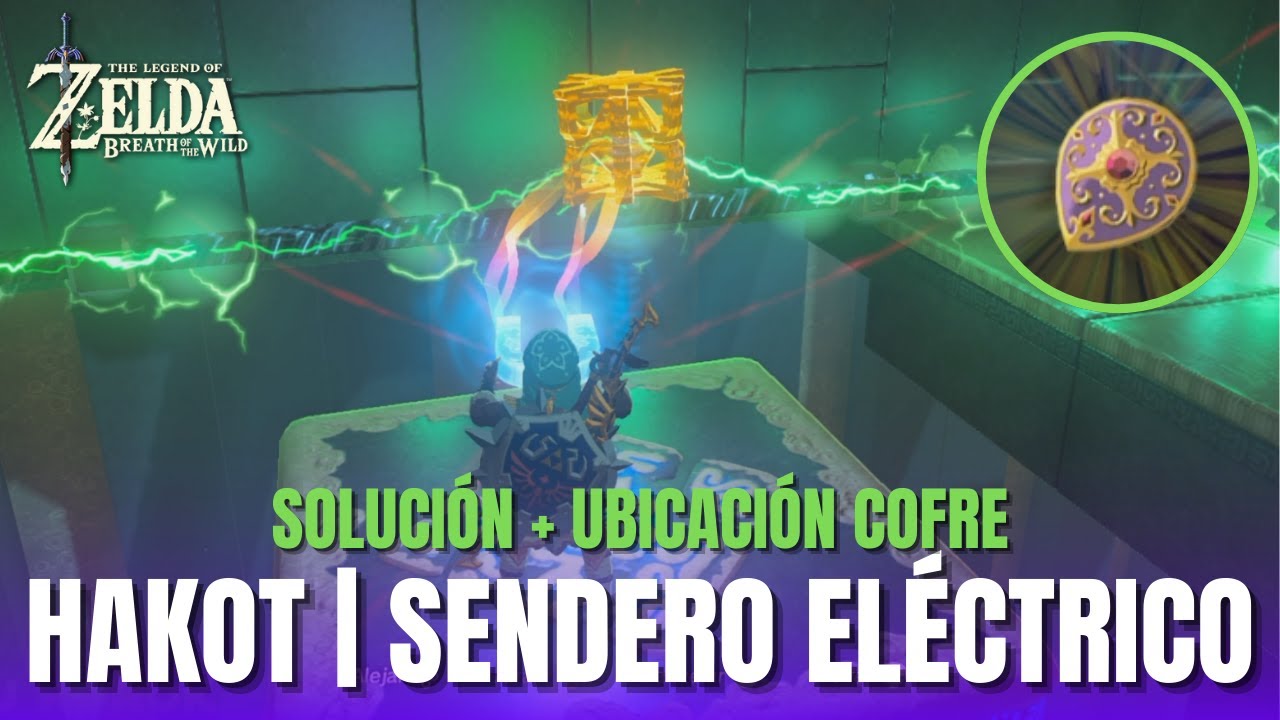 SANTUARIO DE HAKOT (SENDERO ELÉCTRICO) SOLUCION + COFRE | Zelda Breath of the Wild - Guia Español