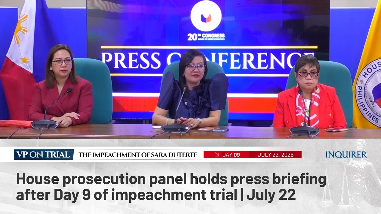 LIVE: House prosecution panel holds press briefing after Day 9 of impeachment trial | July 22
