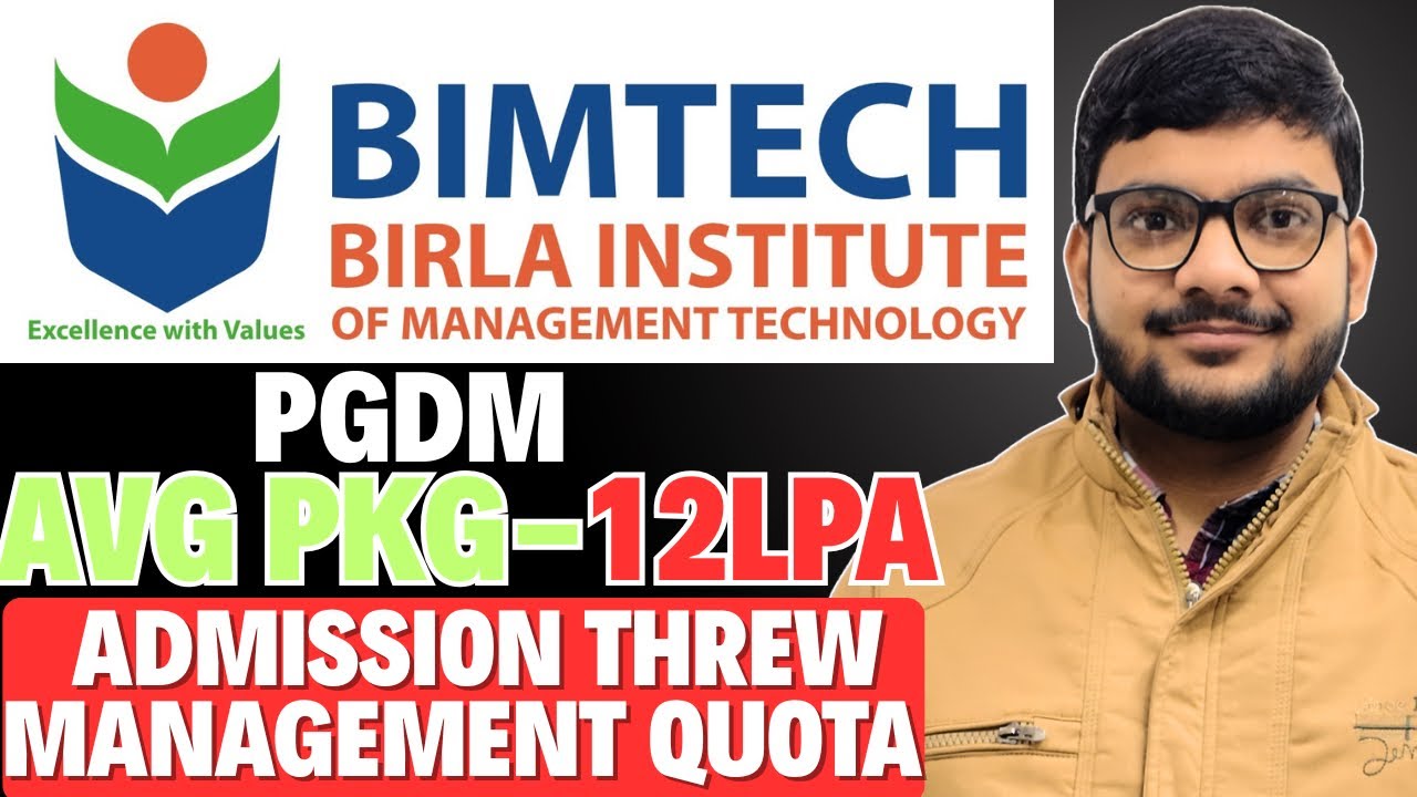 BIMTECH Greater Noida MBA PGDM Review | Fees, Placements, ROI | Admission Reality